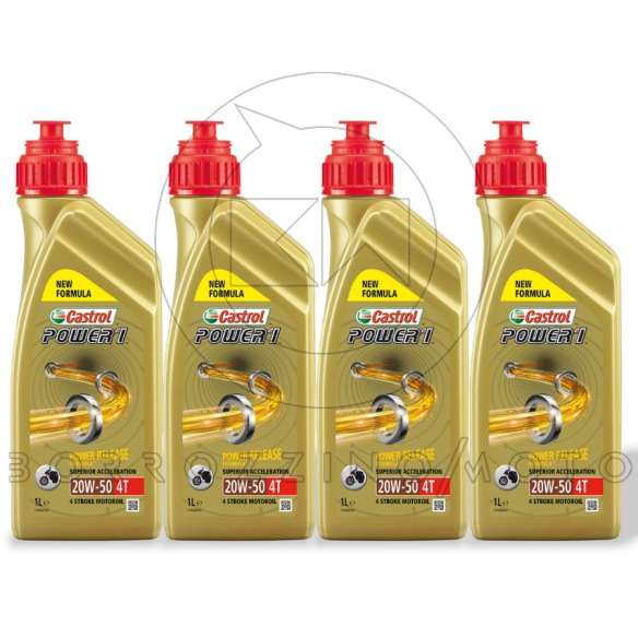 Lt Olio Motore Lubrificante Minerale Castrol Power T W Per Moto