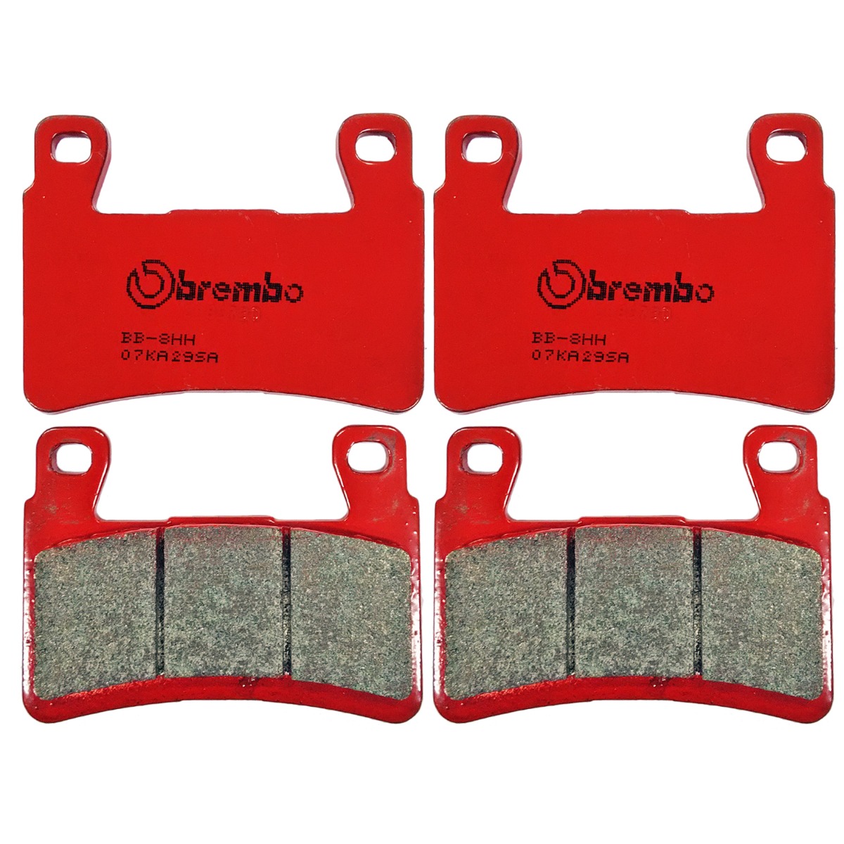 KIT 4 PASTIGLIE FRENO ANTERIORE BREMBO 07BB04SA SINTER ROSSE XT