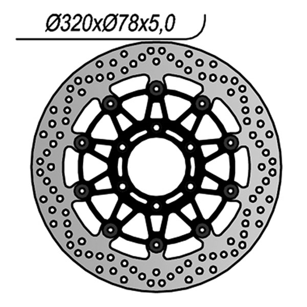 Disco Freno Posteriore Braking Wave Fisso 240x110 per Aprilia Pegaso