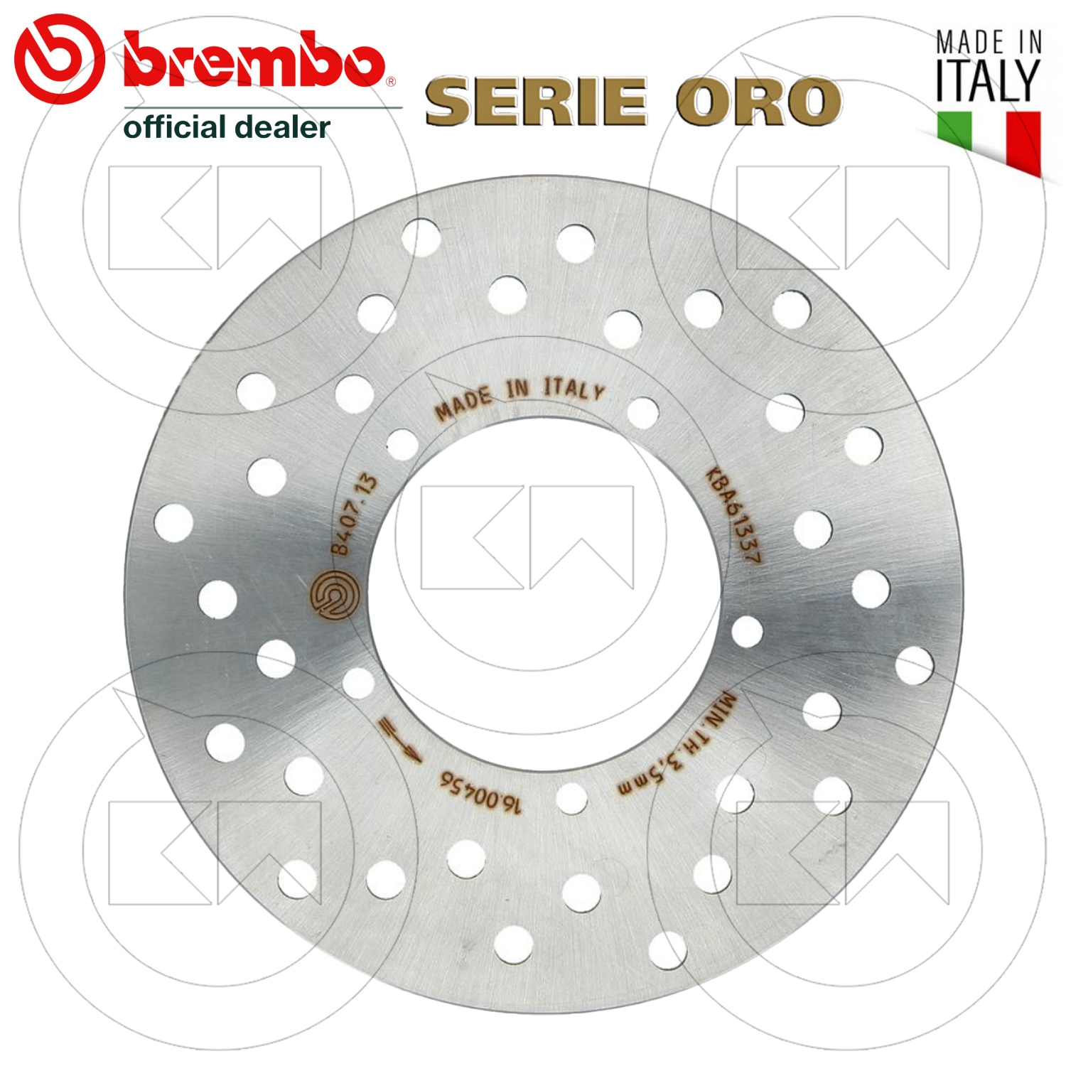 68B40769 DISCO FRENO POSTERIORE BREMBO SERIE ORO FISSO