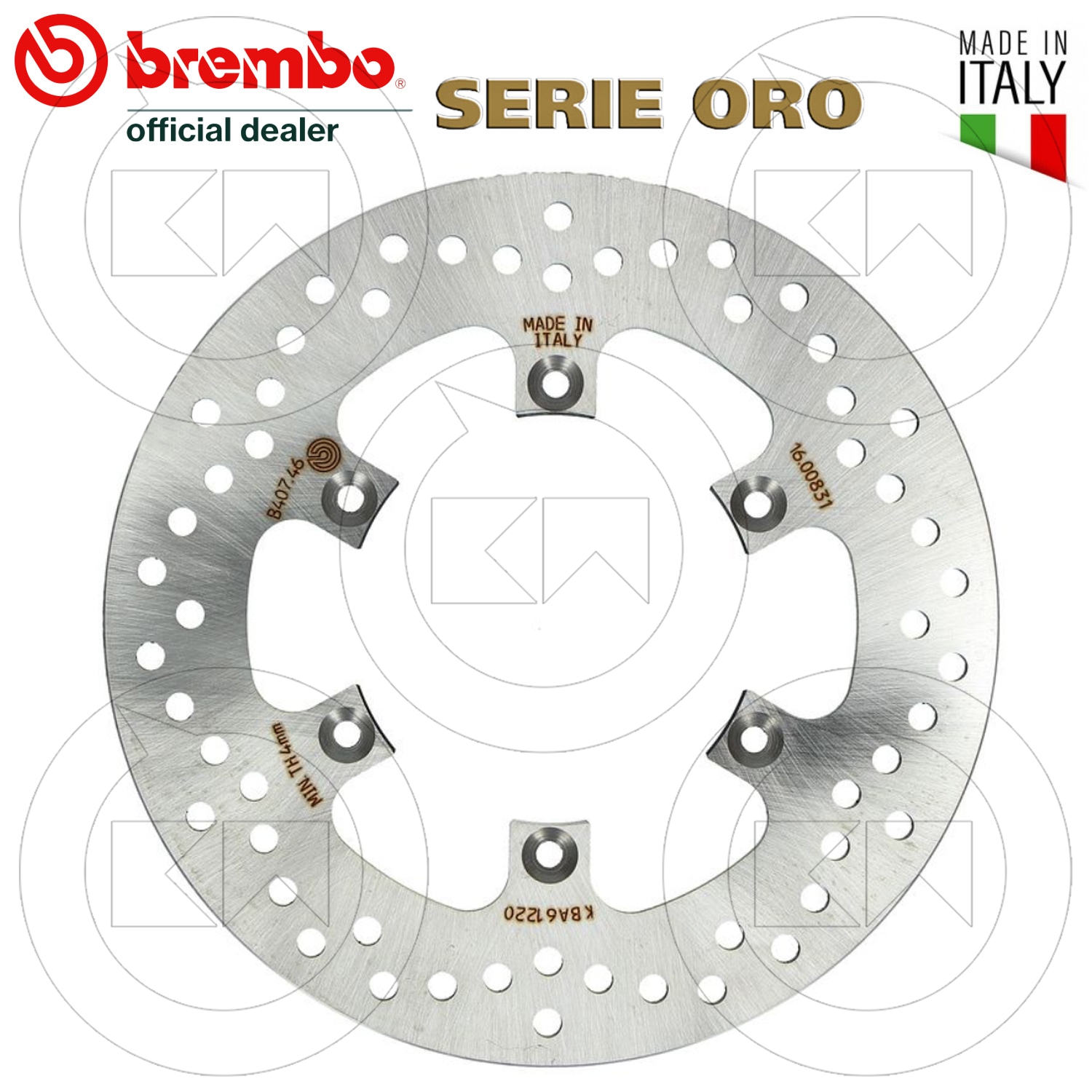 68B40769 DISCO FRENO POSTERIORE BREMBO SERIE ORO FISSO