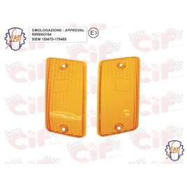 Coppia Plastiche Arancio Siem Per Frecce Posteriori Vespa PK 50-125 Xl