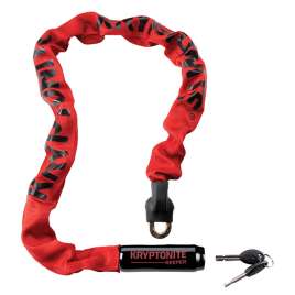 KRYPTONITE CATENA INTEGRATA KEEPER 785 INTEGRATED CHAIN COLORE ROSSO (7mm x  85cm) ANTIFURTO UNIVERSALE