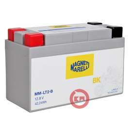 Batteria Magneti Marelli a litio MM-LT2-B BMS YTX12-BS LIFE PO4 12.8V 42Wh 190CCA 4 Poli