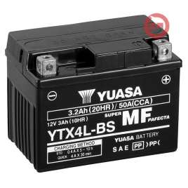 BATTERIA YTX4L-BS ORIGINALE YUASA AGM 12V 3.2AH